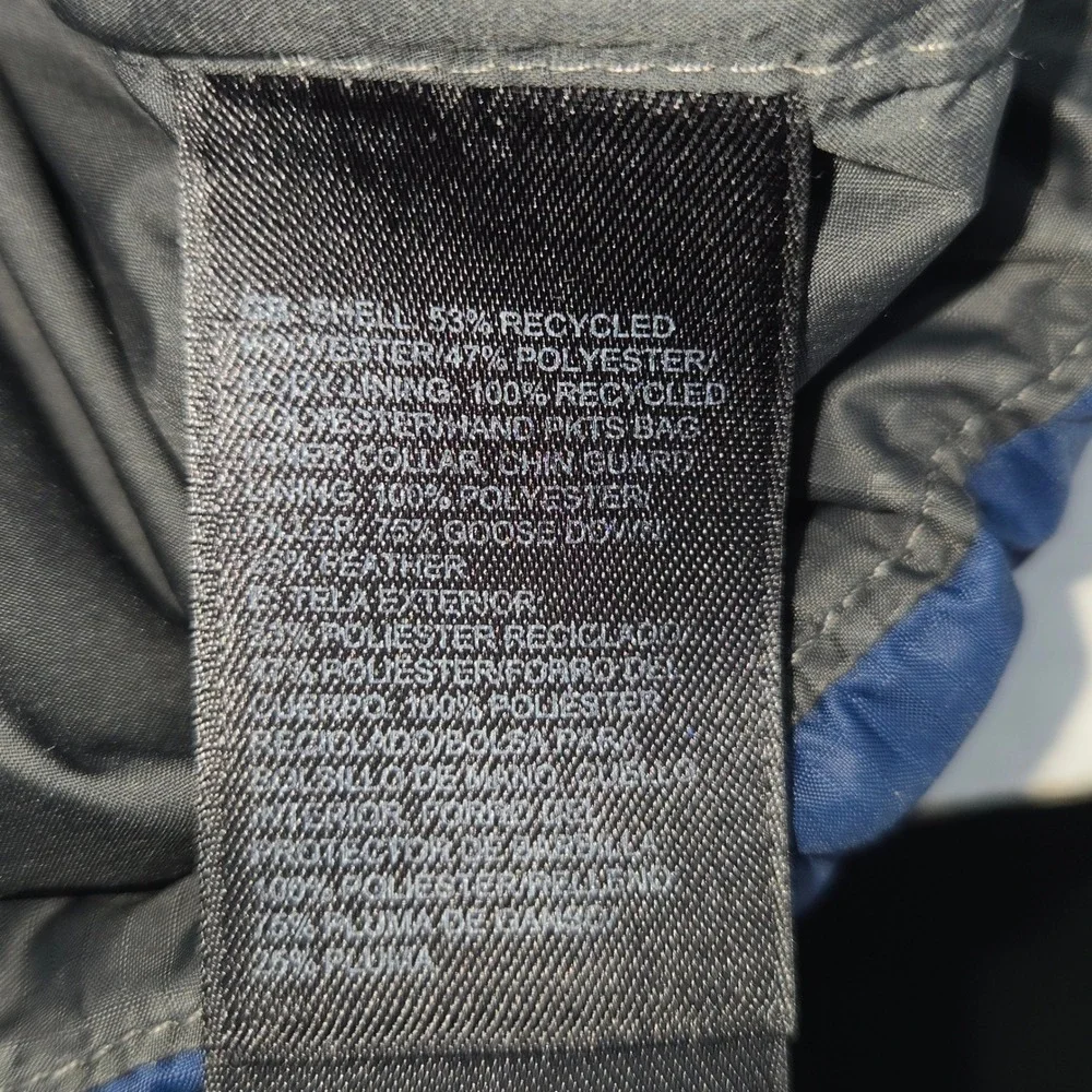 The North Face Down Vest Men Medium Blue Gray Puffer 550 Winter Gorpcore Outdoor
